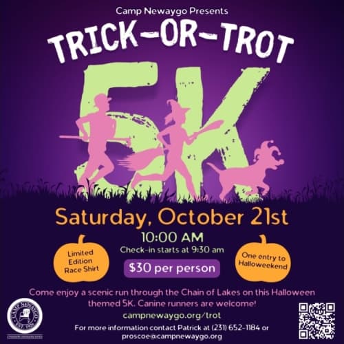 Camp Newaygo Trick-or-trot 5k Run/walk