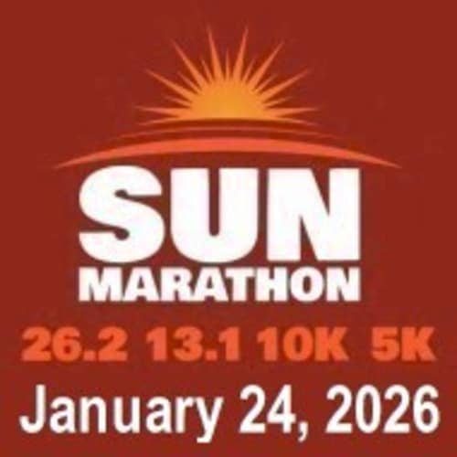 Sun Marathon - 26.2 - 13.1 - 10k - 5k